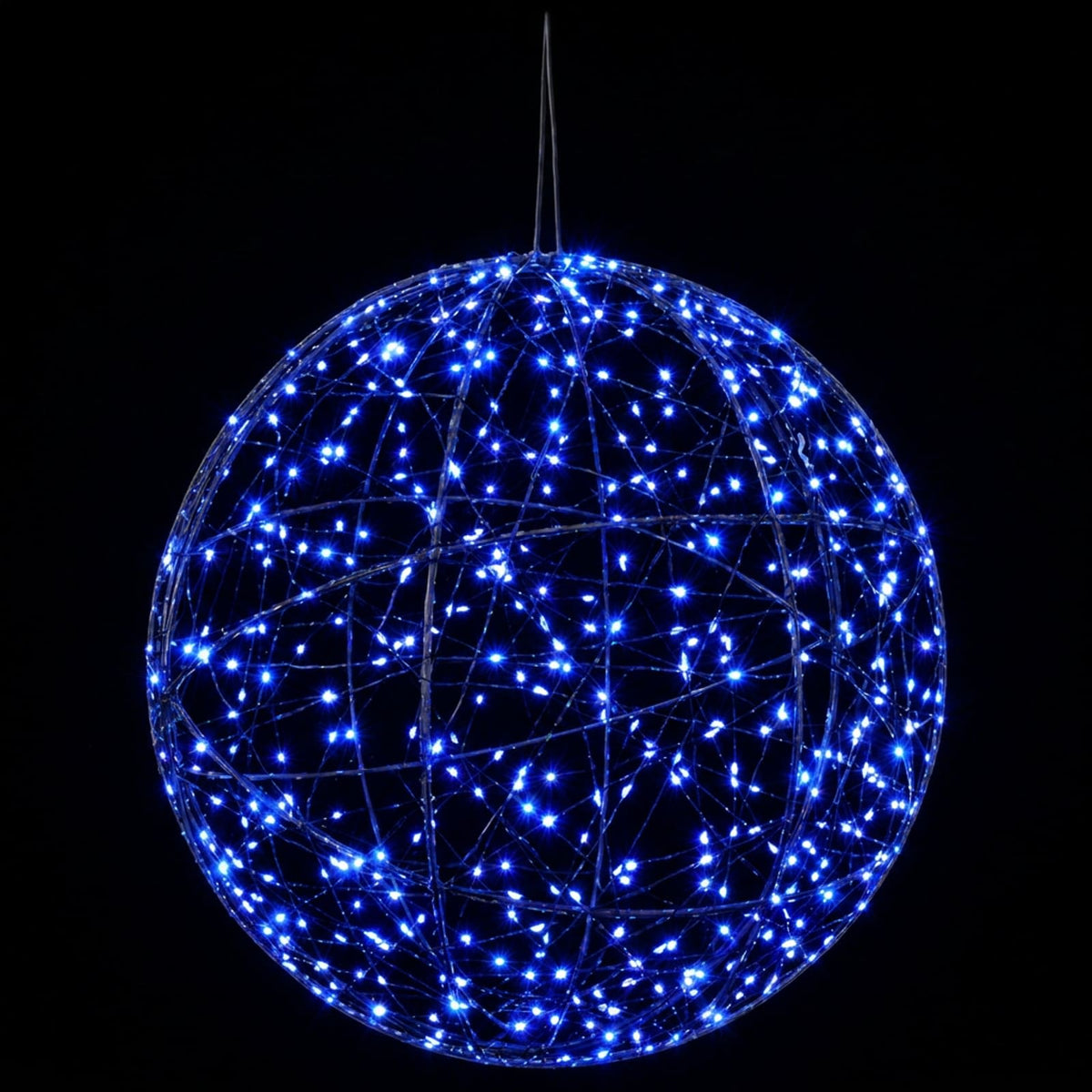 Christmas Finial Light 2 pcs 1000 LEDs Blue Diameter 40 x 42 cm