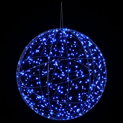 Christmas Finial Light 2 pcs 1000 LEDs Blue Diameter 40 x 42 cm