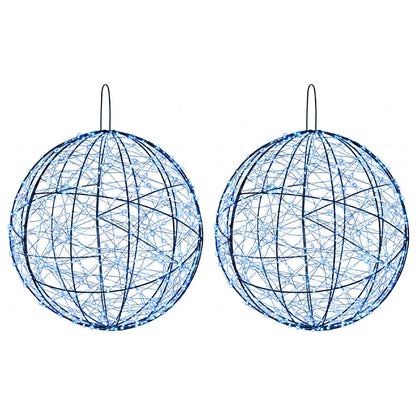 Christmas Finial Light 2 pcs 1900 LEDs Blue Ø 60 x 63 cm