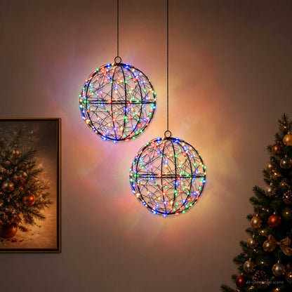 Christmas Finial Light 2 pcs 400 LEDs Multicolour