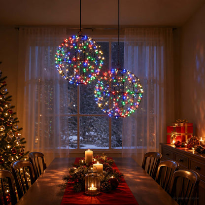 Christmas Finial Light 2 pcs 400 LEDs Multicolour