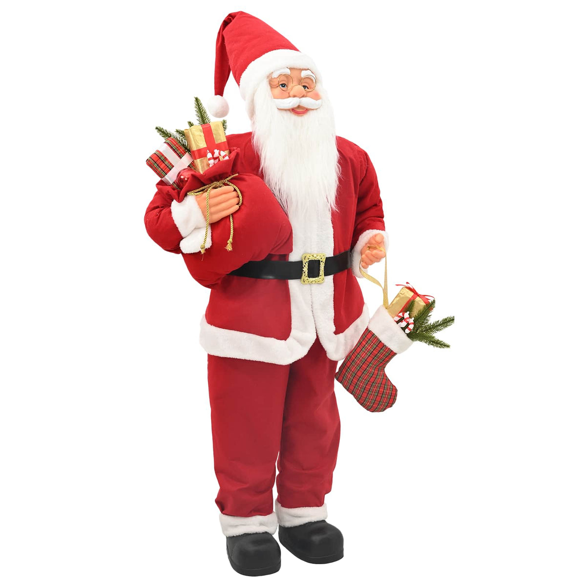Santa Claus Figure Red 110 cm Polyester