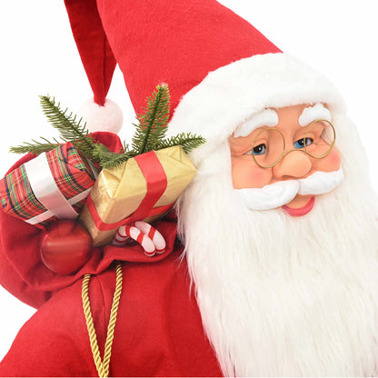 Santa Claus Figure Red 110 cm Polyester