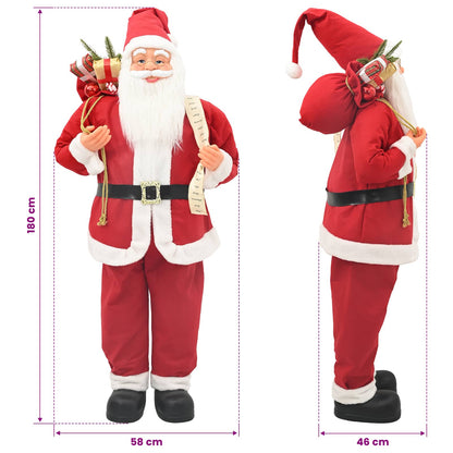Santa Claus Figure Red 180 cm Polyester