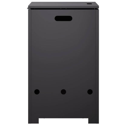 Propane Tank Cover 40 x 40 x 66 cm Steel Black