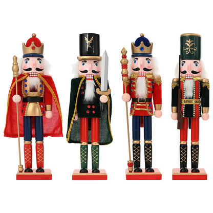 Christmas Nutcracker TURKU 4 pcs Red and Black 38 cm