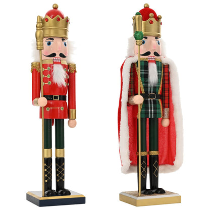 Christmas Nutcracker TURKU 2 pcs Red and Black 50 cm