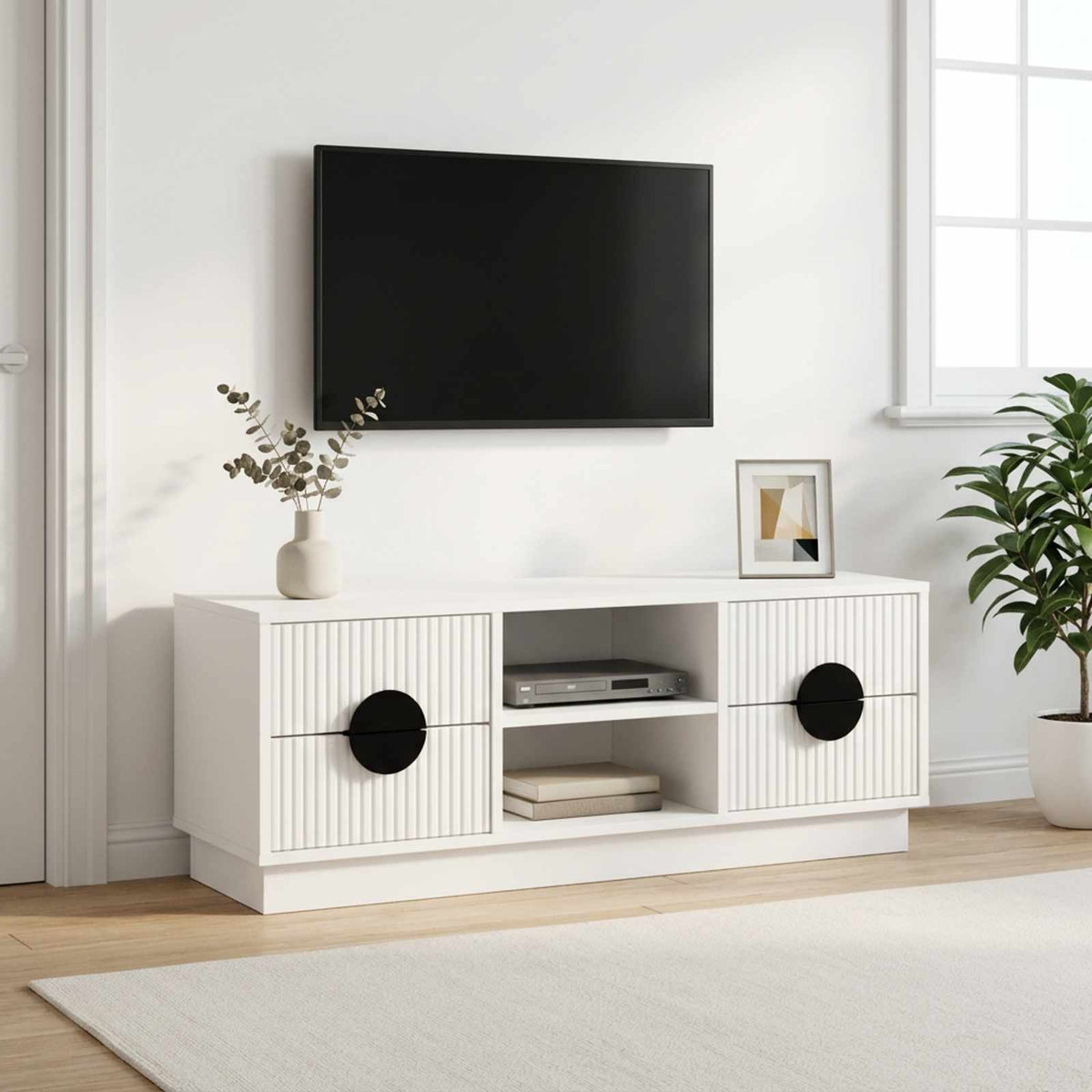 TV Cabinet VENRAY 101 x 36.5 x 40 cm White