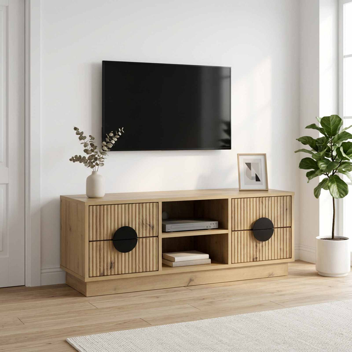 TV Cabinet VENRAY 101 x 36.5 x 40 cm Artisan Oak