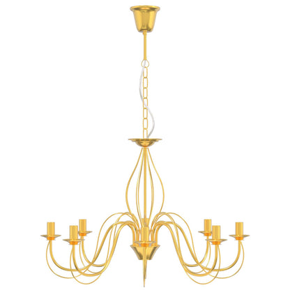 Adjustable Chandelier E14 Metal Gold Ø 78 x 101 cm
