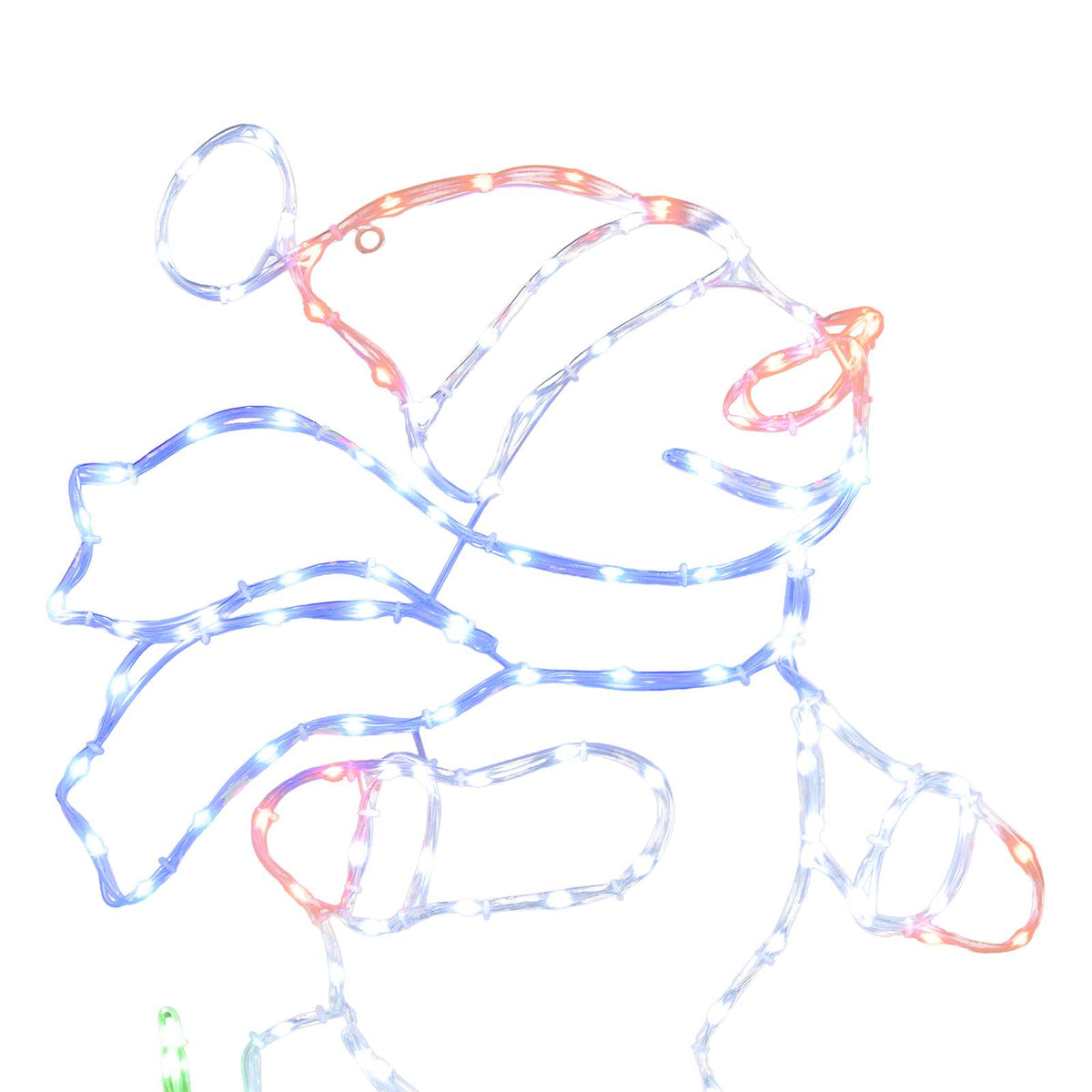 LED Sign Skating Santa LOVIISA 120 LEDs Multicolour 53 x 70 cm