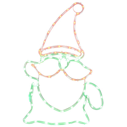 LED Sign Gnome LOVIISA 80 LEDs Multicolour and 38 x 60 cm