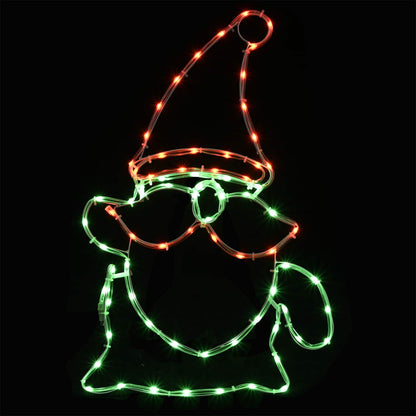 LED Sign Gnome LOVIISA 80 LEDs Multicolour and 38 x 60 cm