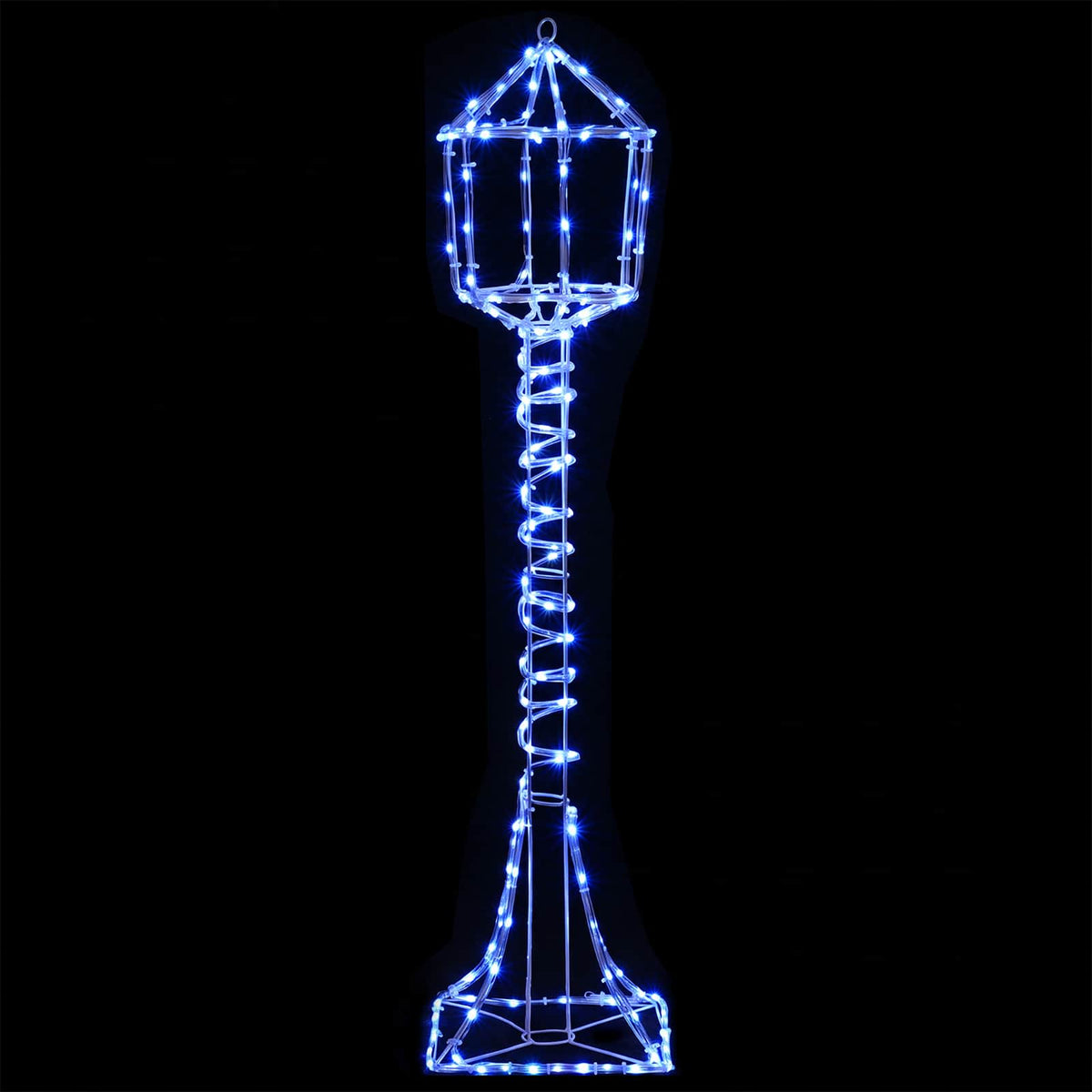 LED Sign Street Lamp LOVIISA 160 LEDs Blue 24 x 24 x 102 cm