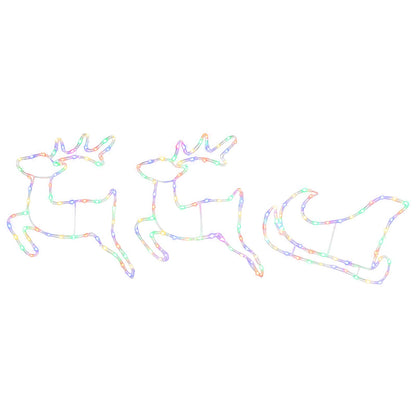 Reindeer and Sleigh Christmas Decoration LOVIISA 180 LEDs
