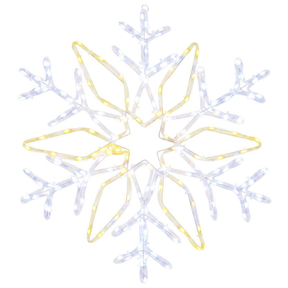 Christmas Snowflake Lights LOVIISA 140 LEDs Cold White Ø 55 cm