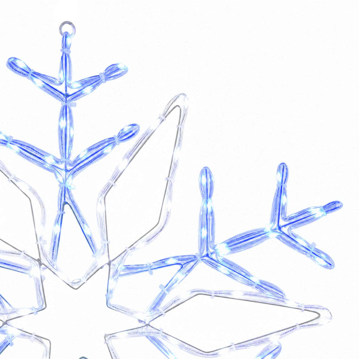 Christmas Snowflake Lights LOVIISA 140 LEDs Cold White Ø 55 cm