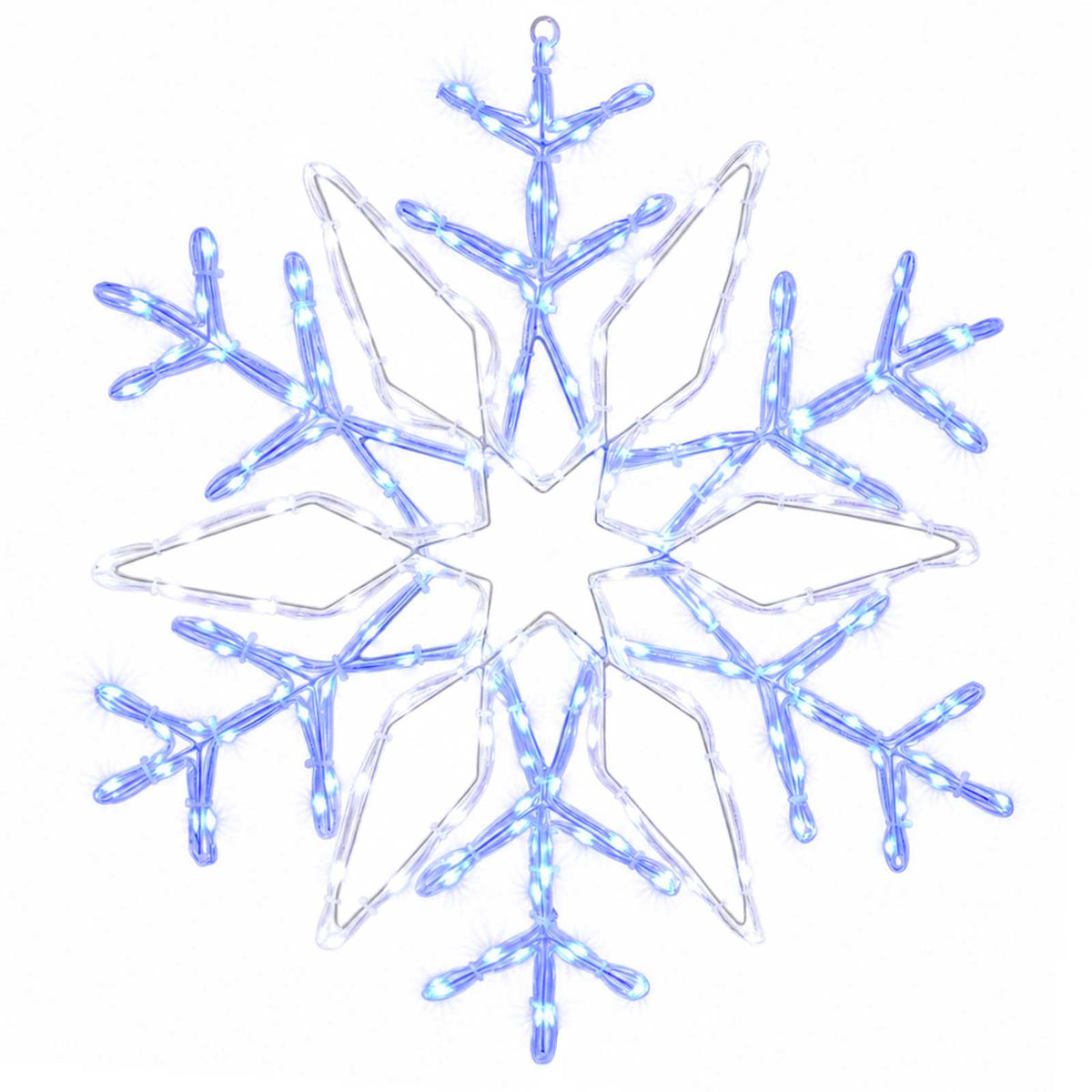 Christmas Snowflake Lights LOVIISA 140 LEDs Cold White Ø 55 cm