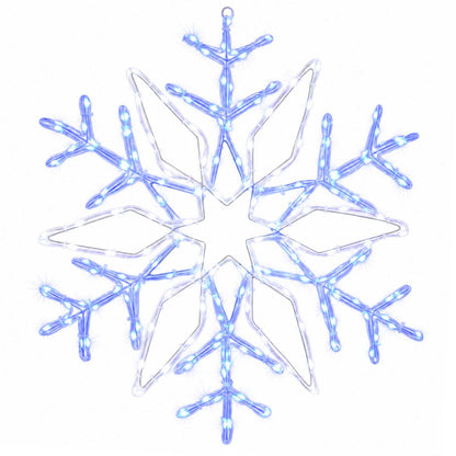 Christmas Snowflake Lights LOVIISA 140 LEDs Cold White Ø 55 cm