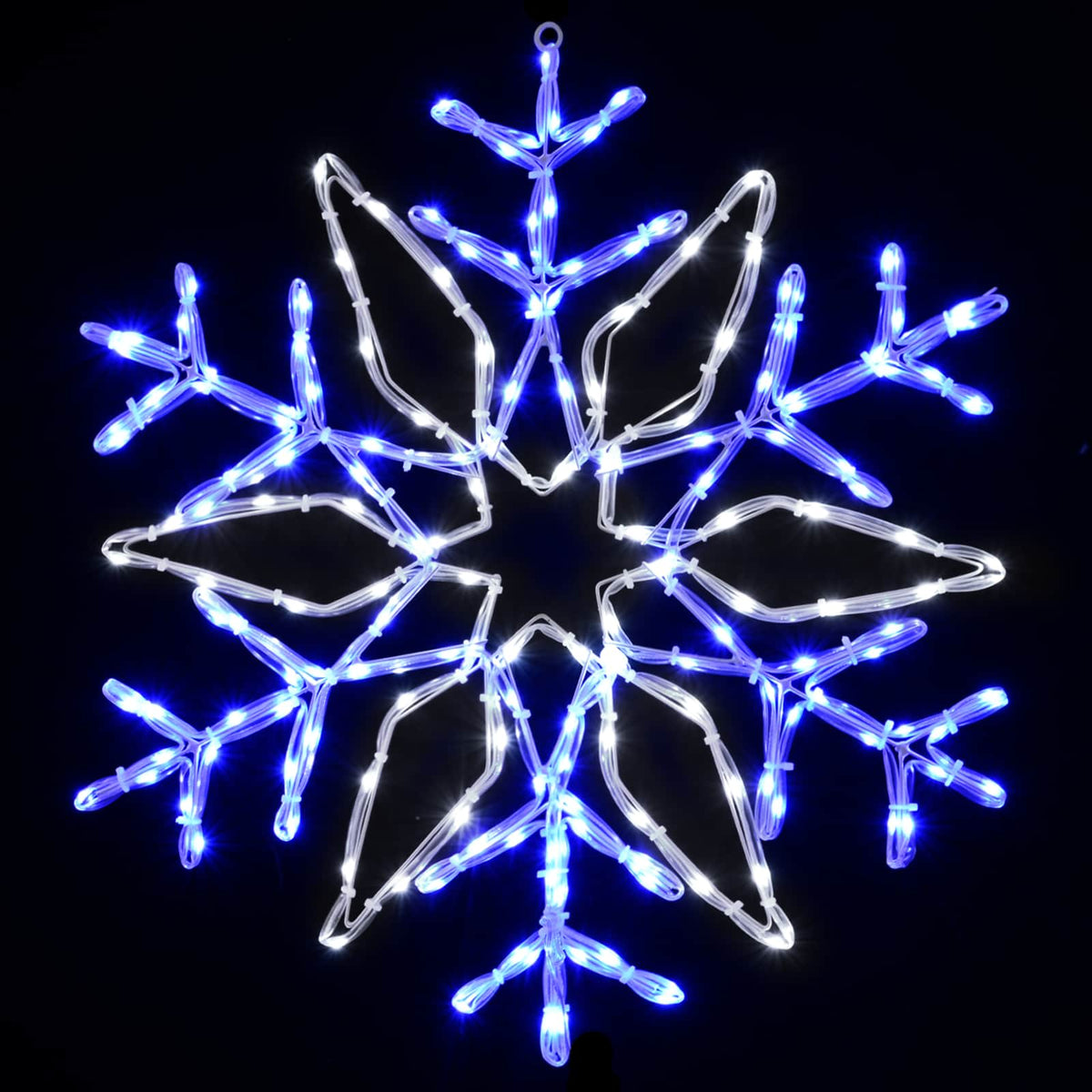 Christmas Snowflake Lights LOVIISA 140 LEDs Cold White Ø 55 cm