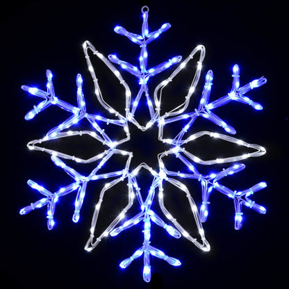 Christmas Snowflake Lights LOVIISA 140 LEDs Cold White Ø 55 cm