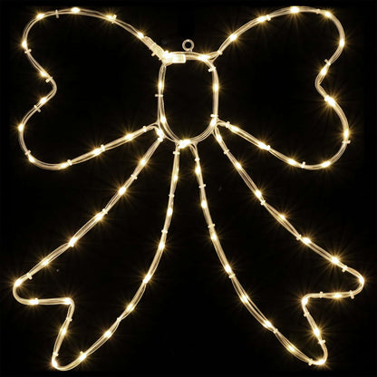 LED Rope Light Bow LOVIISA 70 LEDs Warm White 50 x 51 cm