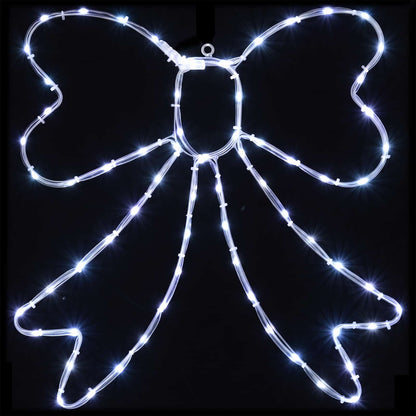 LED Rope Light Bow LOVIISA 70 LEDs Cold White 50 x 51 cm