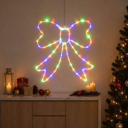 LED Rope Light Bow LOVIISA 70 LEDs Multicolour 50 x 51 cm