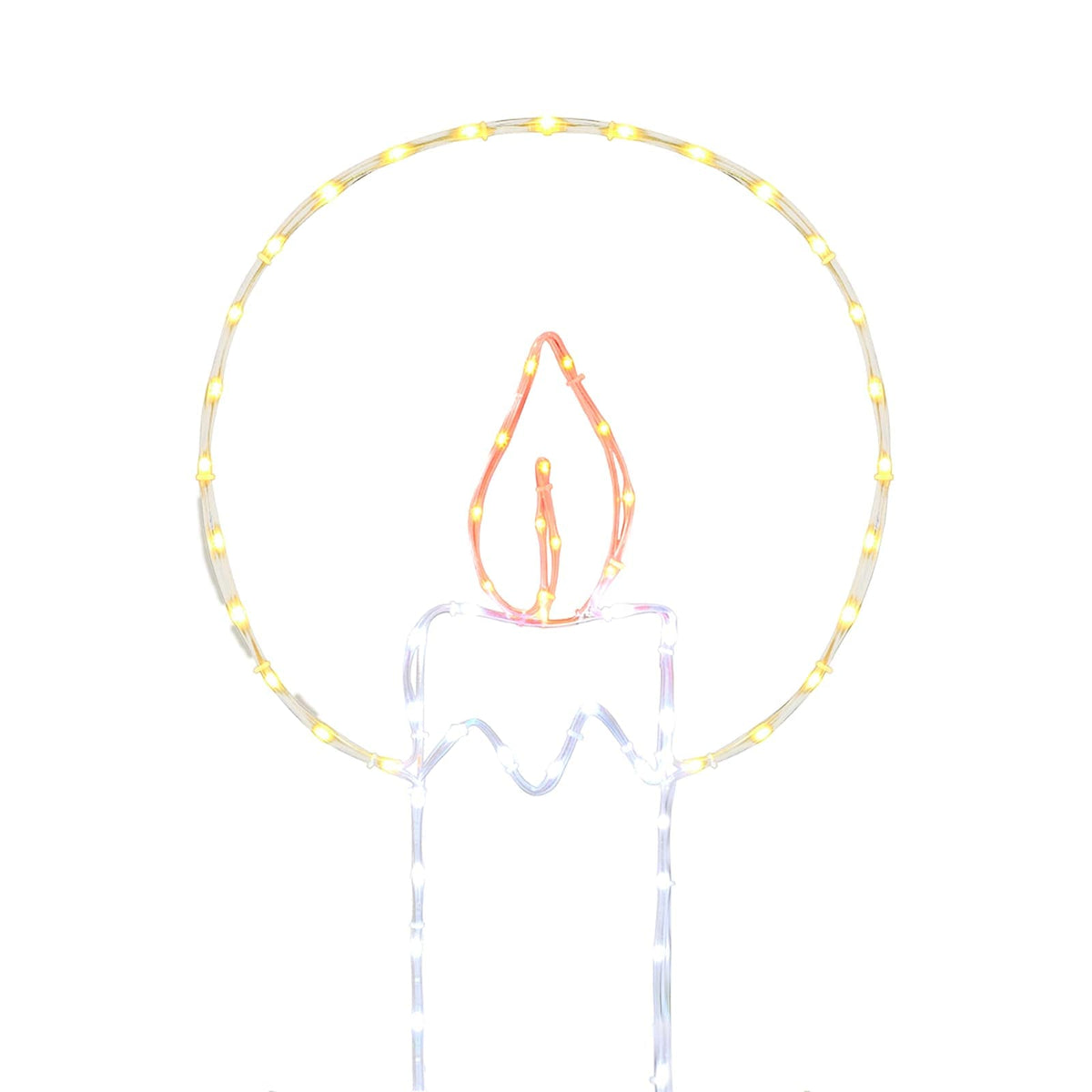 LED Rope Light Candle with Holly LOVIISA 120 LEDs