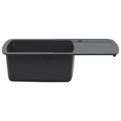 Kitchen Sink Single Basin Granite 78 x 50 x 31 cm Graphite