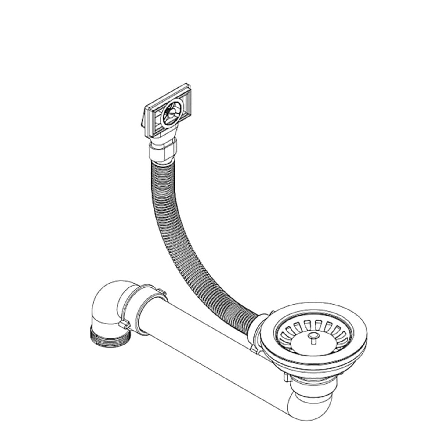 Kitchen Sink with Drainer Granite 57.5 x 46 x 28 cm Graphite