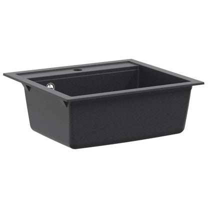 Kitchen Sink Single Basin Granite 60 x 51 x 30.5 cm Graphite