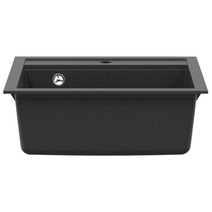 Kitchen Sink Single Basin Granite 60 x 51 x 30.5 cm Graphite