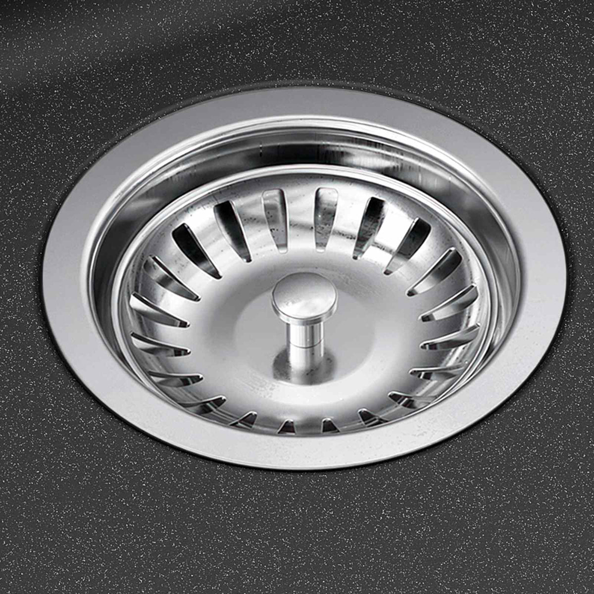 Kitchen Sink Double Basin Granite 96 x 50 x 31 cm Graphite