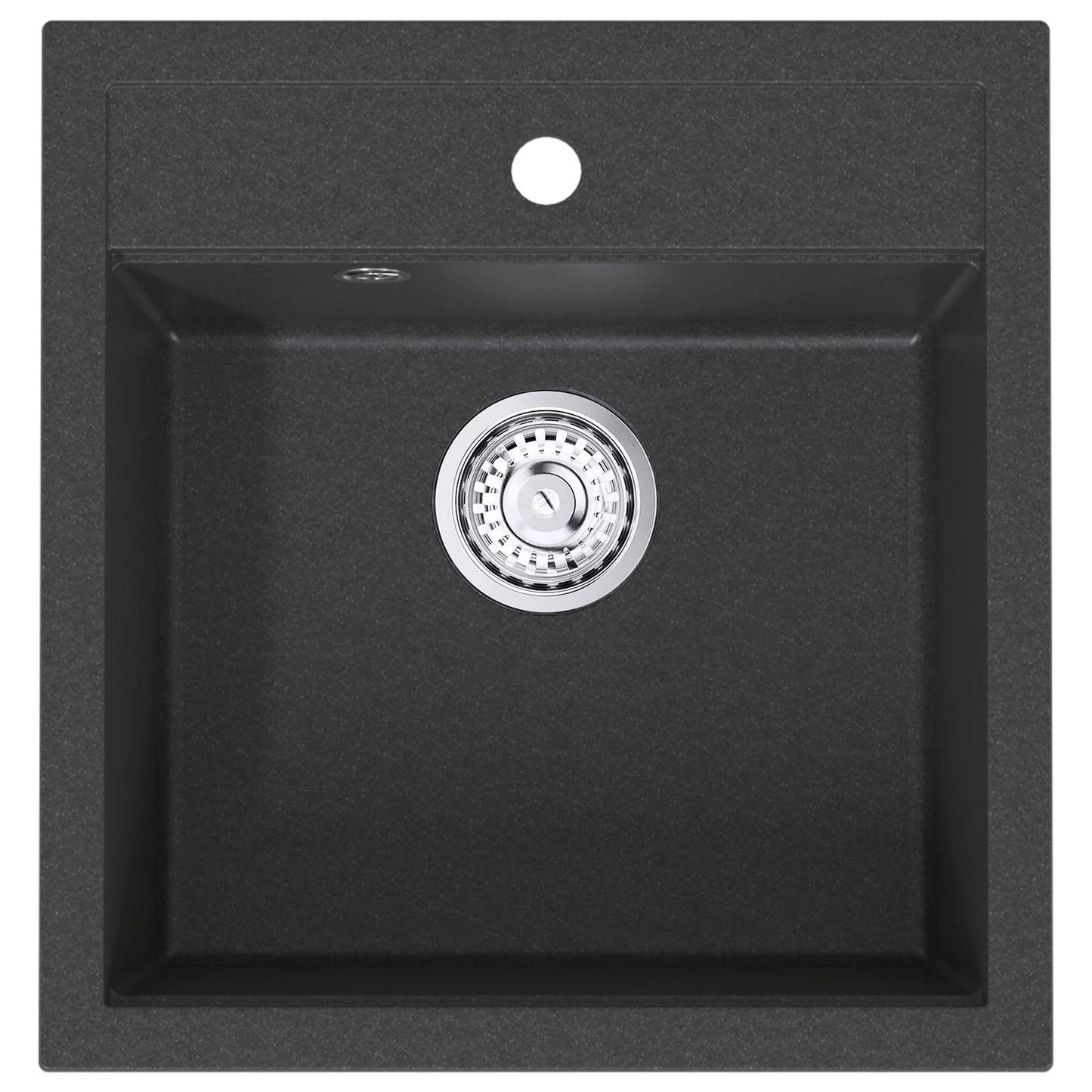 Kitchen Sink Single Basin Granite 49 x 51 x 30.5 cm Graphite