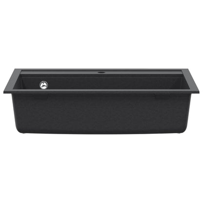 Kitchen Sink Single Basin Granite 79.5 x 50.5 x 20 cm Graphite