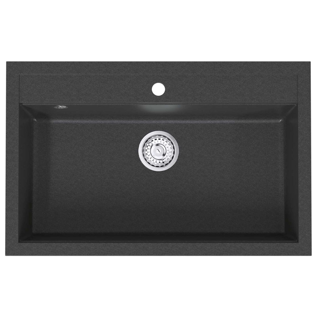 Kitchen Sink Single Basin Granite 79.5 x 50.5 x 20 cm Graphite