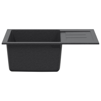 Kitchen Sink Single Basin Granite 62 x 50 x 20 cm Graphite