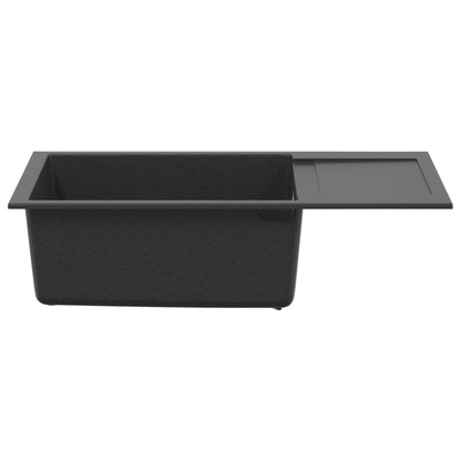 Kitchen Sink Single Basin Granite 78 x 50 x 20 cm Graphite