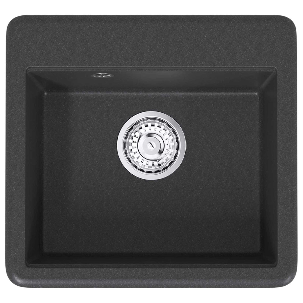 Kitchen Sink Single Basin Granite 47 x 44 x 19 cm Graphite