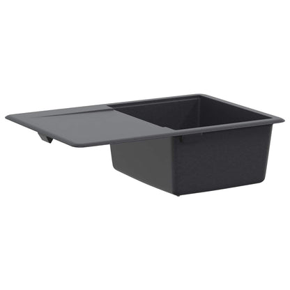 Kitchen Sink Single Basin Granite 67 x 46 x 19 cm Graphite