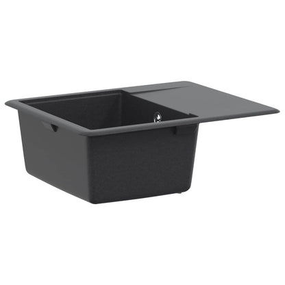 Kitchen Sink Single Basin Granite 56 x 46 x 19 cm Graphite