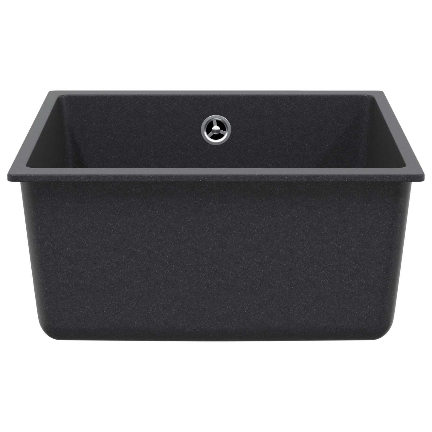 Kitchen Sink Single Basin Granite 43 x 46 x 20 cm Graphite