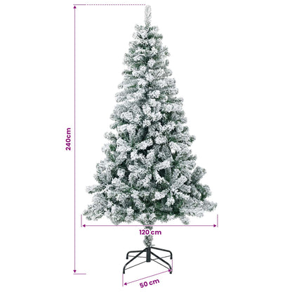 Artificial Hinged Christmas Tree 240 cm 300 LEDs Warm White