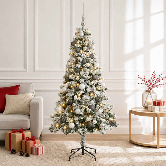 Artificial Christmas Tree with Bauble 120 cm 150 LEDs