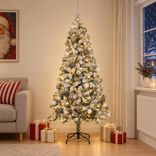 Artificial Christmas Tree with Bauble 240 cm 300 LEDs
