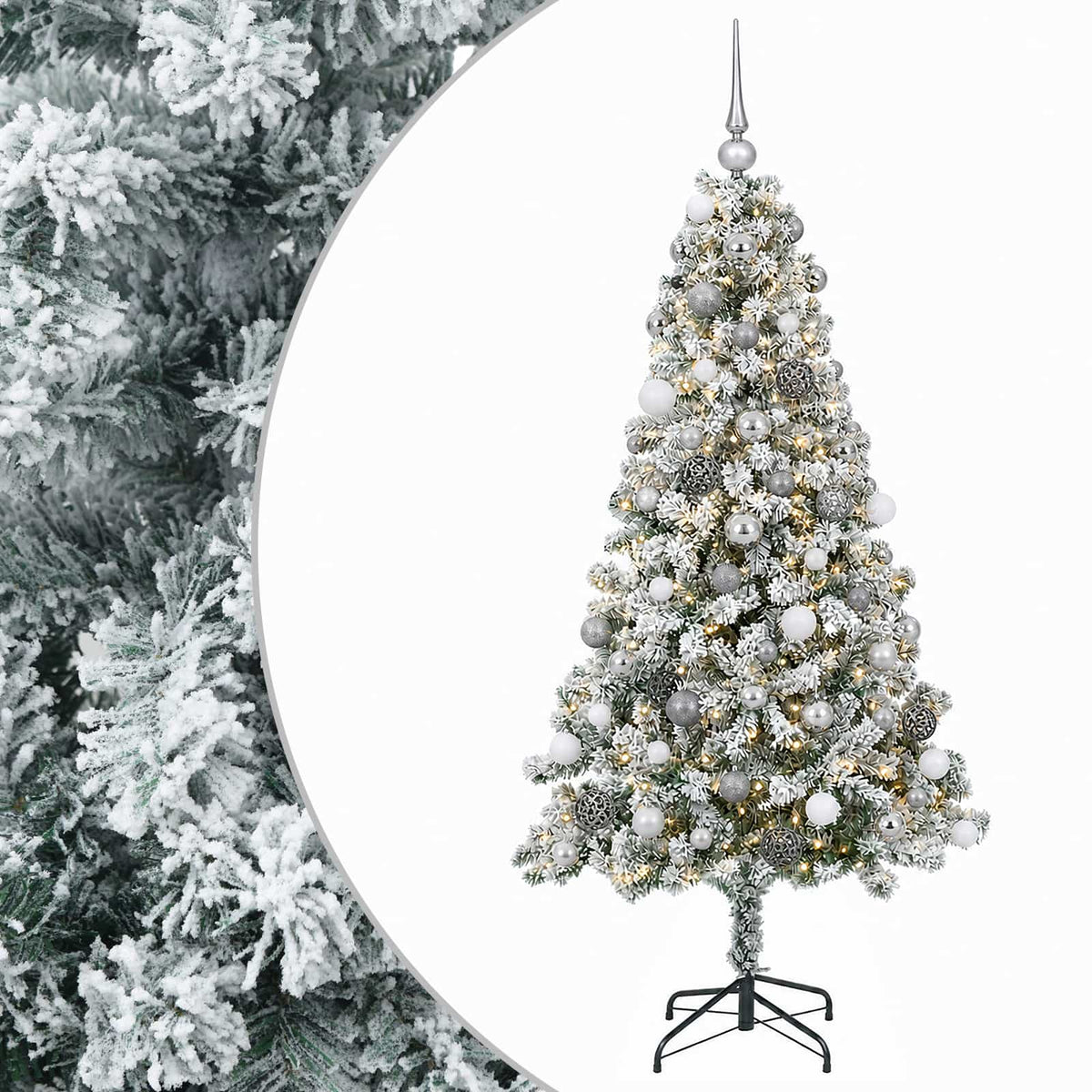 Artificial Christmas Tree with Bauble 240 cm 300 LEDs