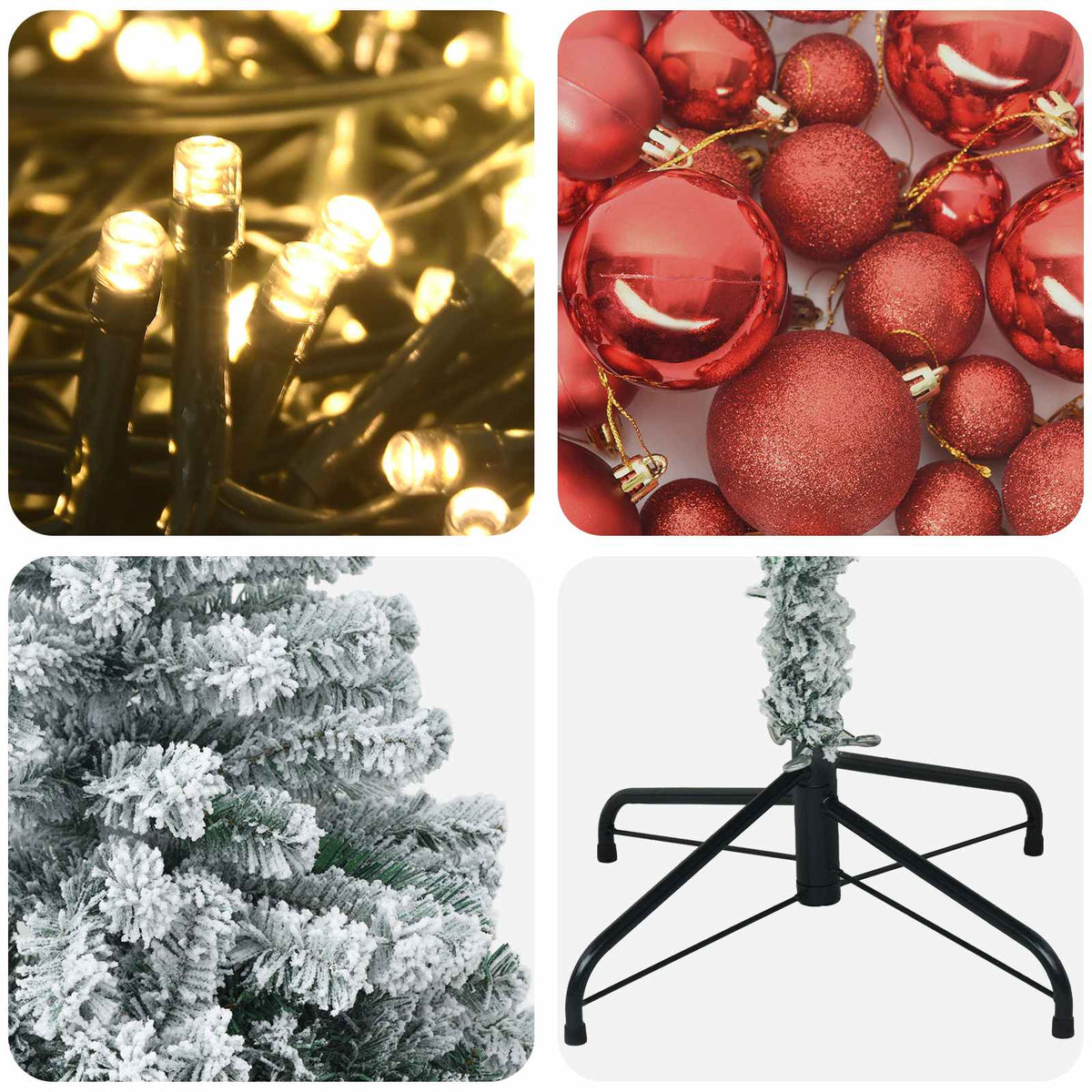 Artificial Christmas Tree with Bauble 120 cm 150 LEDs