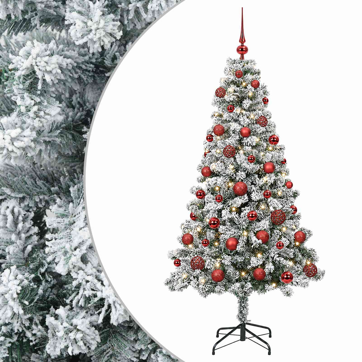 Artificial Christmas Tree with Bauble 120 cm 150 LEDs