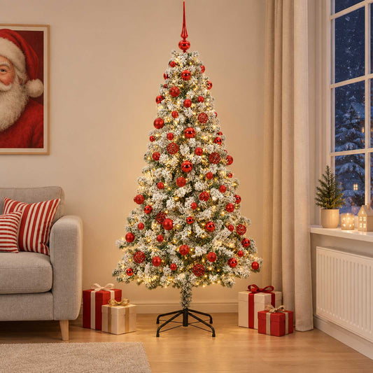 Artificial Christmas Tree with Bauble 240 cm 300 LEDs